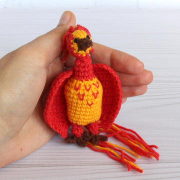 Phoenix Fawkes keychain / Harry wizard friend