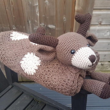 3in1 Woodland Deer Folding Baby Blanket Toy Lovey