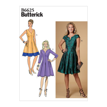 Butterick Misses'/Misses' Petite Dress B6625 - Sewing Pattern