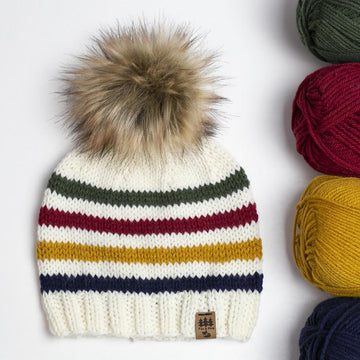 Hudson Bay Striped Beanie Hat Baby Children Women Men
