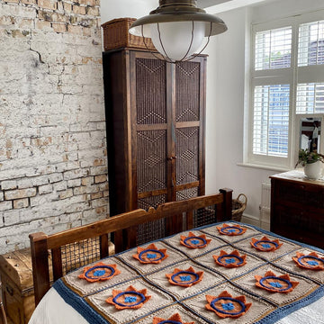 Lotus Patchwork Afghan