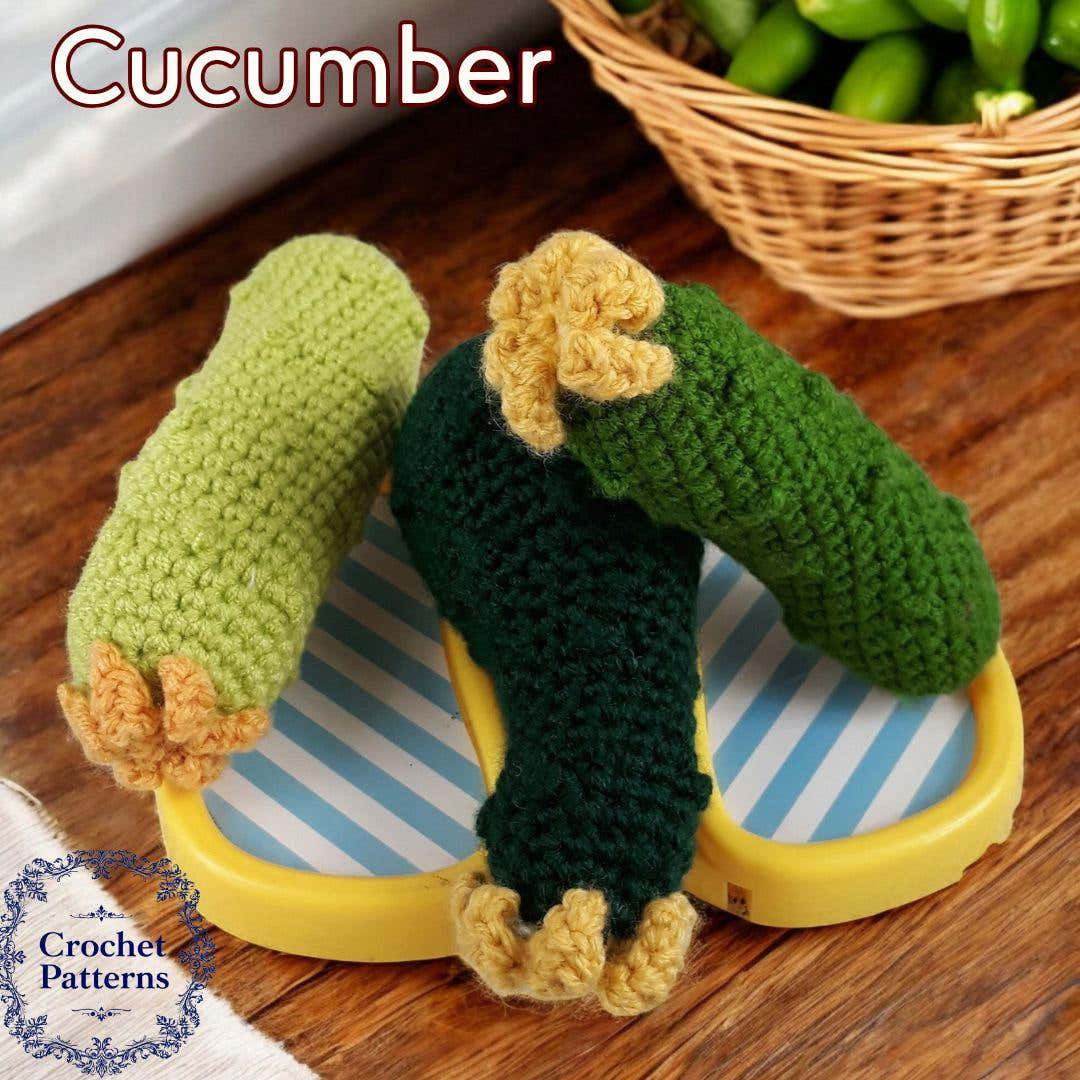 Crochet Cucumber Pattern: Montessori Baby Toy (PDF Pattern)