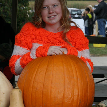 Pumpkin Spiced Autumn - Cable Pullover