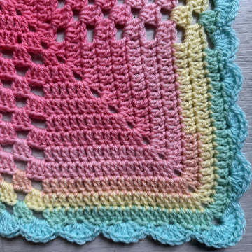 Easy Beginner's Squared and Beautiful Baby Blanket