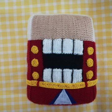Nutcracker knitting pattern for gift and christmas decor