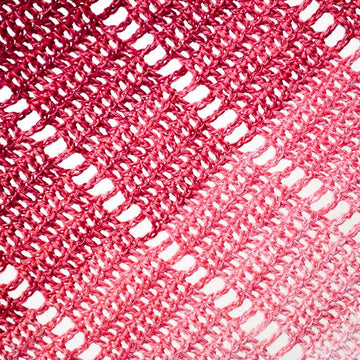 Raspberry Croissant Shawl