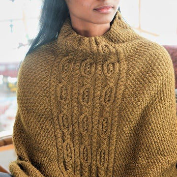 Oakham Poncho in Berroco Skye - 398-1 - Downloadable PDF