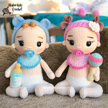 Newborn Baby Doll Amigurumi Crochet Pattern – HidariBabies Collection (PDF)