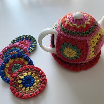 Grandma Tea Cosy with coasters