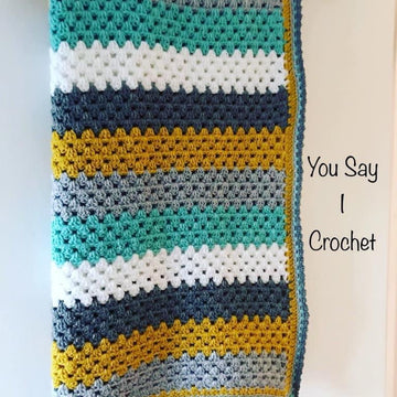 Granny Stripe Crochet Blanket