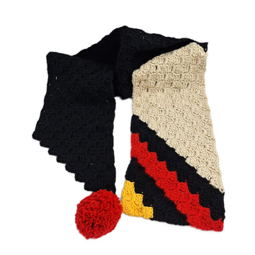 Red Black Beige Scarf C2C
