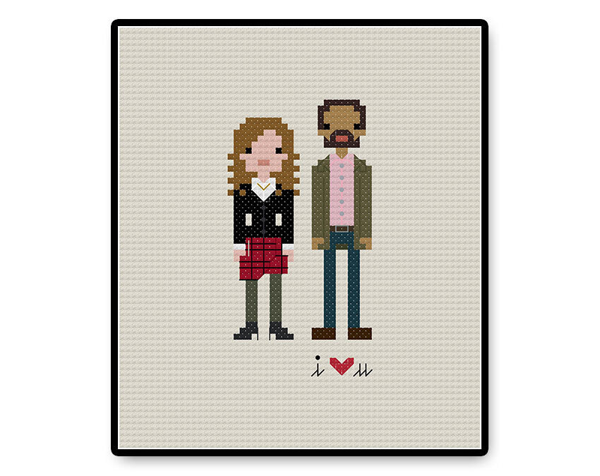 Clara and Danny In Love - PDF Cross Stitch Pattern