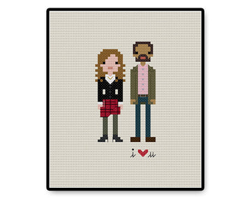 Clara and Danny In Love - PDF Cross Stitch Pattern