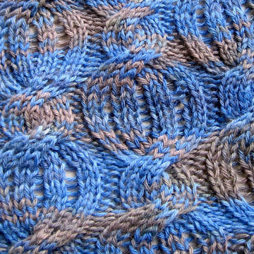 Drop Stitch Cabled Scarf Pattern