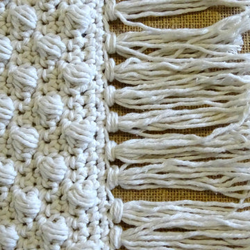 Crochet Cushion Cover Boho Diamond