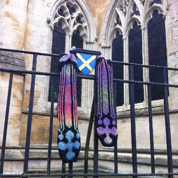 Stained Glass Window Scarf and Shawl