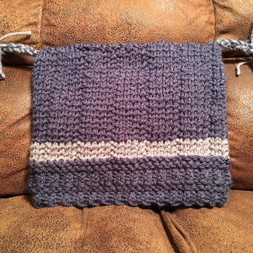Striped Baby Blanket and Tassels Hat