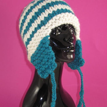 Super Chunky Stripe Trapper Hat