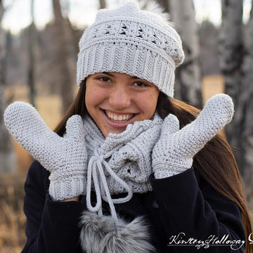 Easy Granite Stitch Mittens