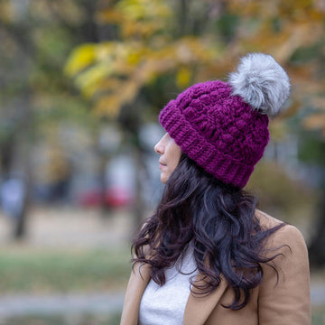 Cables & Bobbles beanie