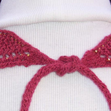 Garnet Glow (cashmere beaded necklace)
