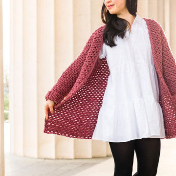 Rosewood Pocket Coat Cardigan