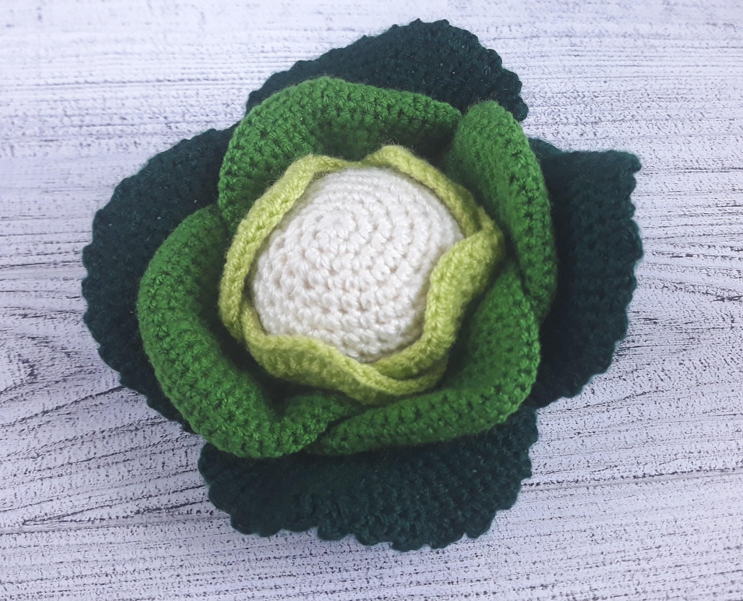 Crochet cabbage, Soft toy pattern, Montessori baby toys, Friendsgiving decor