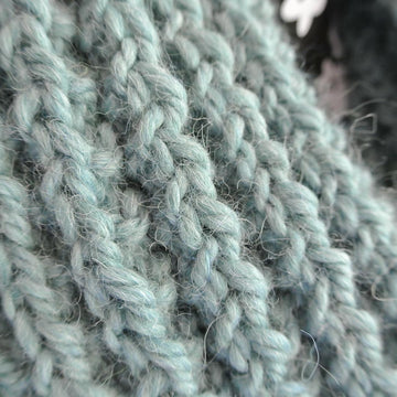 Chunky Uneven Rib Stitch Infinity Scarf