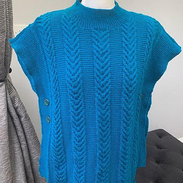 Cabled Poncho