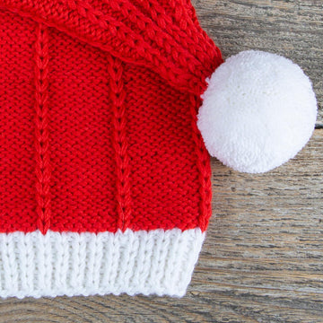 Knit Christmas Santa Hat