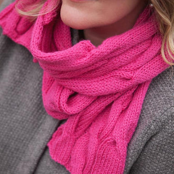 Rolling Cables Scarf - Lite