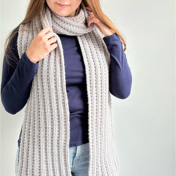'Beaded Rib’ Scarf
