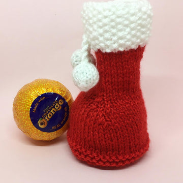 Christmas stocking, smarties/chocolate orange etc