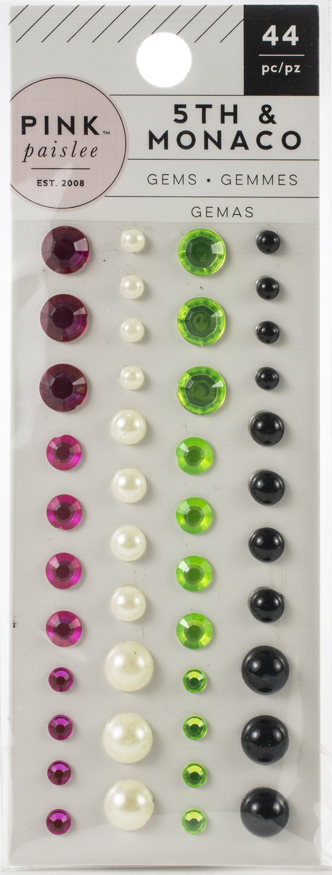 American Crafts 5th & Monaco Gem Stickers 44/Pkg - 621187