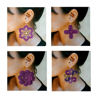 Earrings crochet pattern