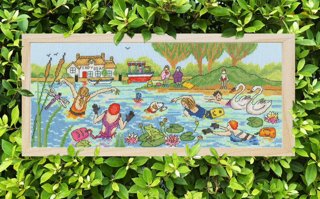 Bothy Threads Lakeside Fun Cross Stitch Kit - 36 x 15cm