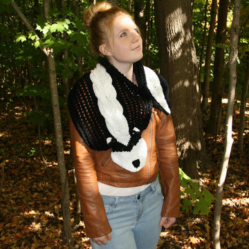 Skunk Scarf, Wrap around the Neck