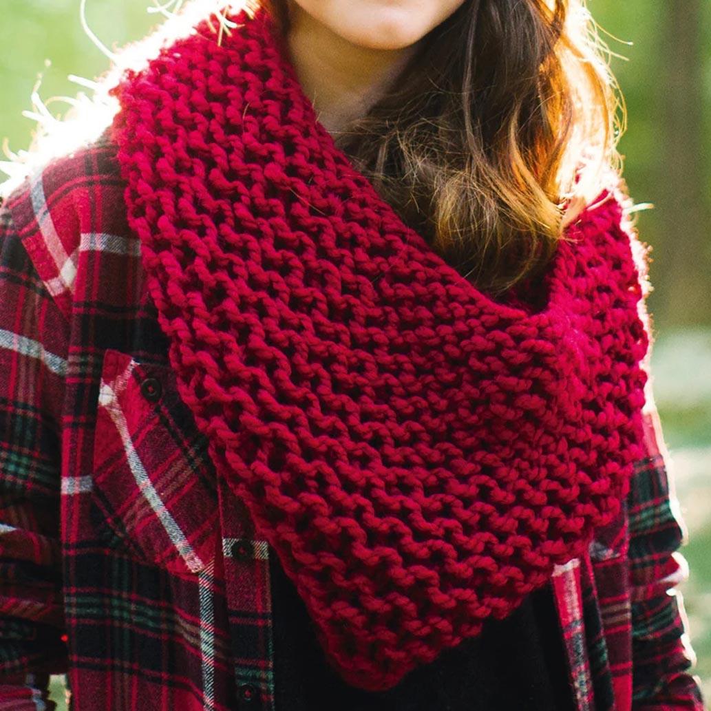 Cowl Scarf Knitting Pattern