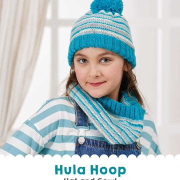Hula Hoop Hat & Cowl in West Yorkshire Spinners Bo Peep Luxury Baby DK - DBP0224 - Downloadable PDF