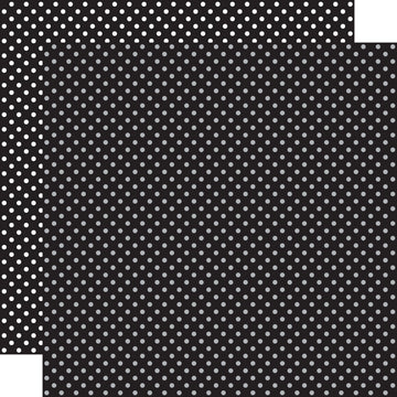 Echo Park Paper Echo Park Dots/Stripes Double-Sided Cardstock 12"X12" 25/Pkg - Black