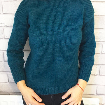 Teal sweater