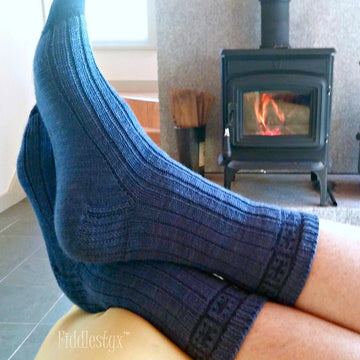 Postage Stamp Socks