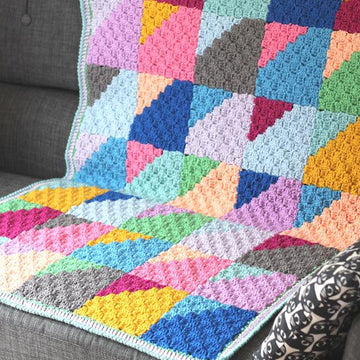 Geo Rainbow Blanket