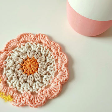 Desert Flower Coaster - Home Decoration Crochet Pattern