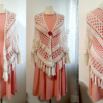 Mexicana Shawl With Sleeves