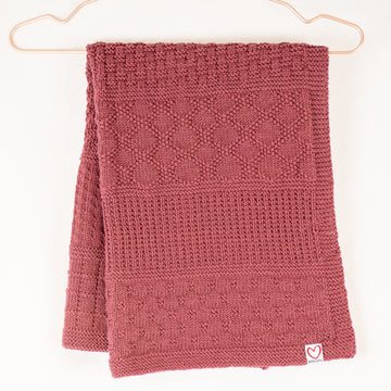 Strickanleitung Decke Mustermix in den Größen 60x80 und 80x100 cm
