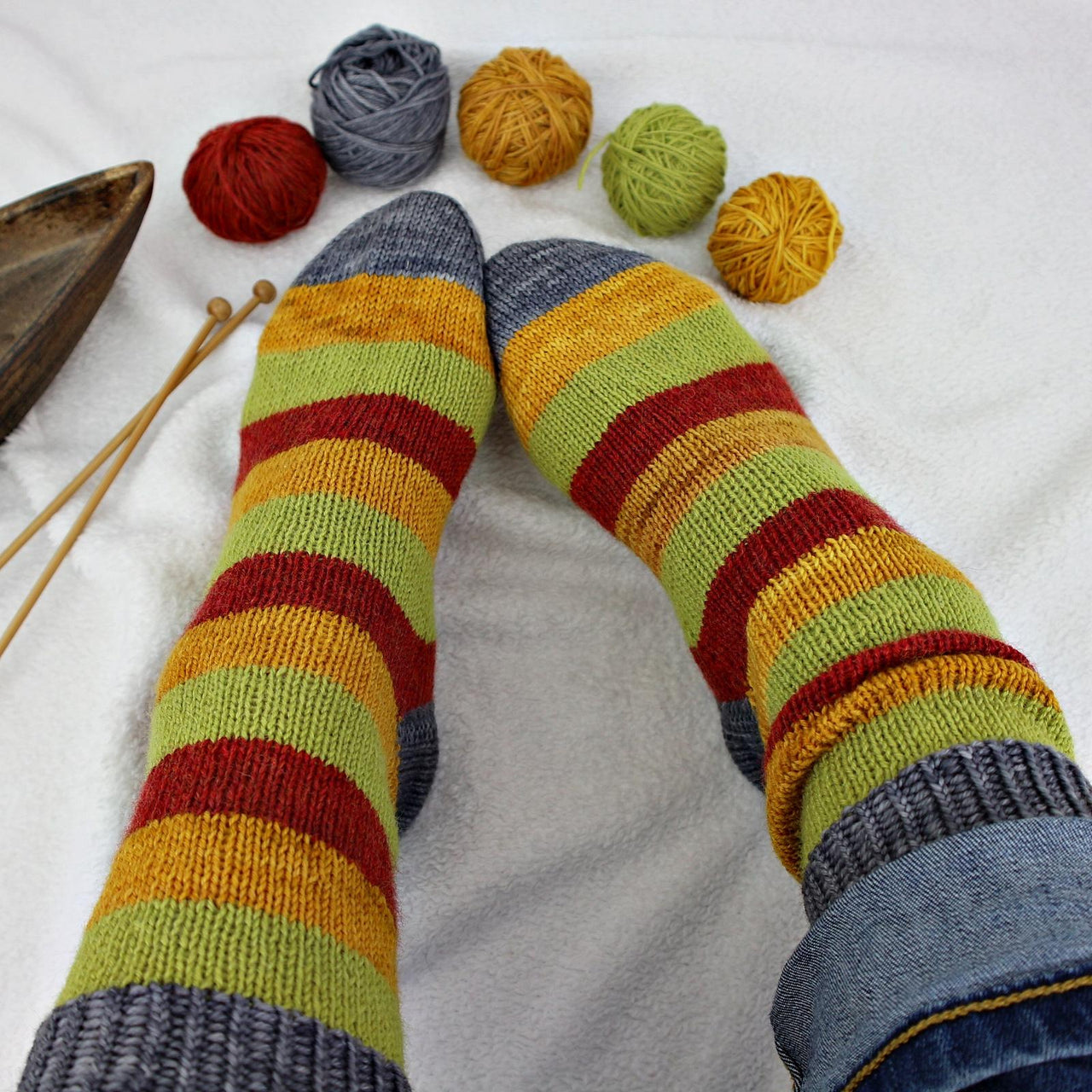 Happy Scrappy Socks - Stash Busting Project