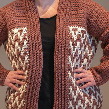 Mosaic Crochet Cardigan
