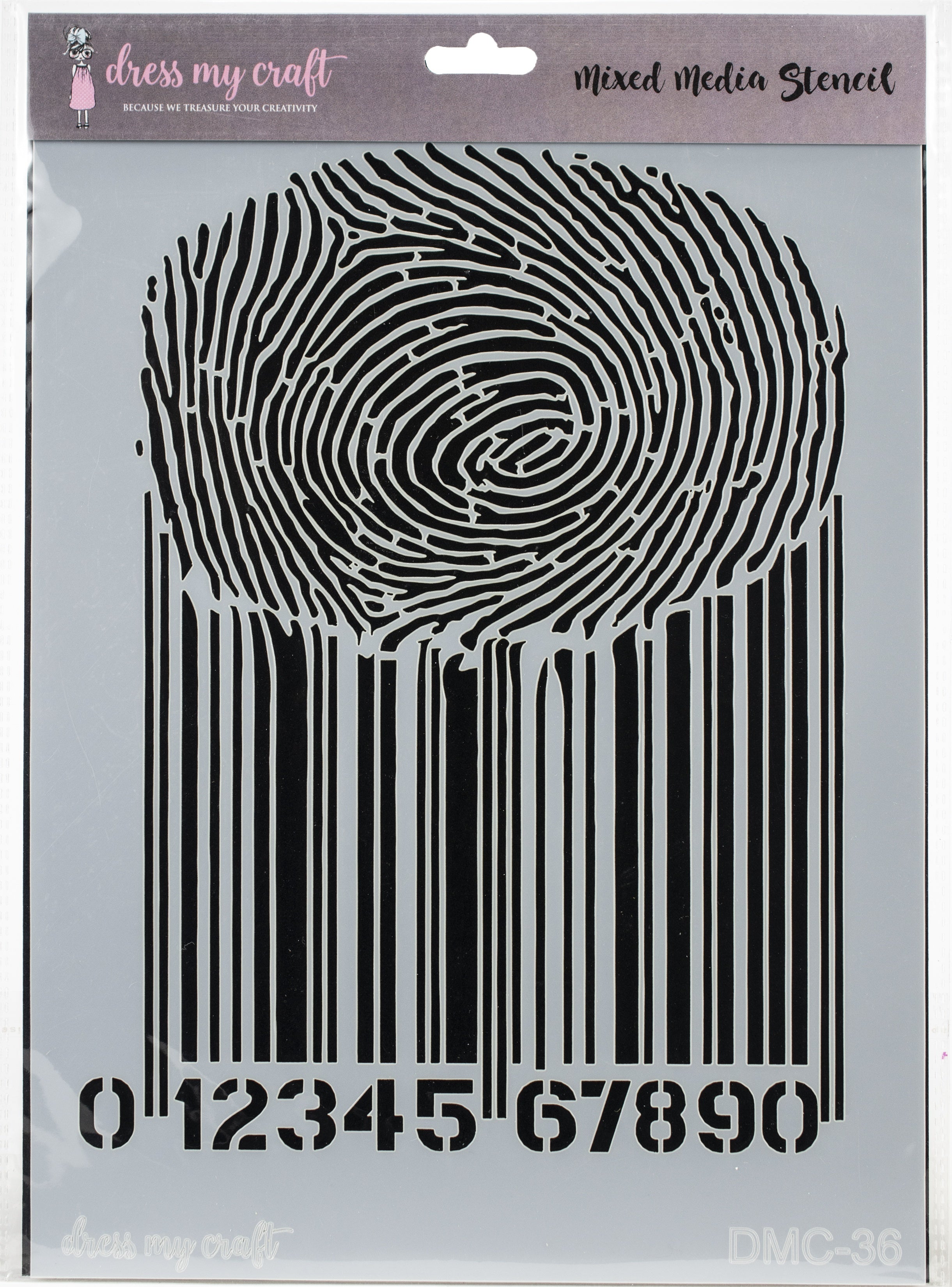 Dress My Craft Stencil A4 - Thumbprint