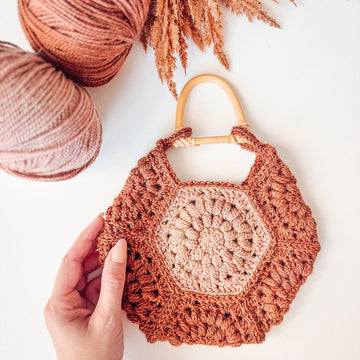 Seven Hexi Granny Square Bag